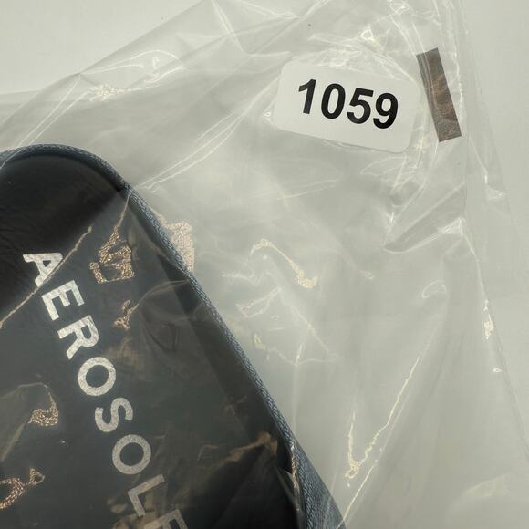 Aerosoles Blue Denim Comfort Fisher Round Toe Flex Thong Sandals NWOB 7 - Picture 5 of 5